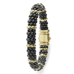 Shop LAGOS 18K Gold Station Ceramic Beaded Bracelet | 9Mm