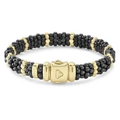 Shop LAGOS 18K Gold Station Ceramic Beaded Bracelet | 9Mm