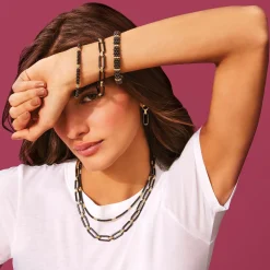 Shop LAGOS 18K Gold Station Ceramic Beaded Bracelet | 9Mm