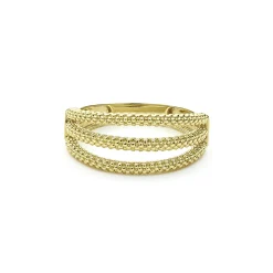 Hot LAGOS 18K Gold Superfine Caviar Ring
