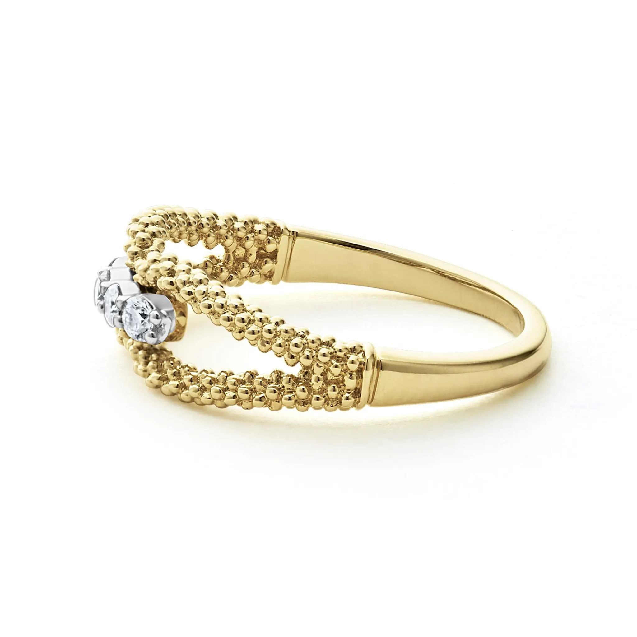 Flash Sale LAGOS 18K Gold Superfine Diamond Center Ring