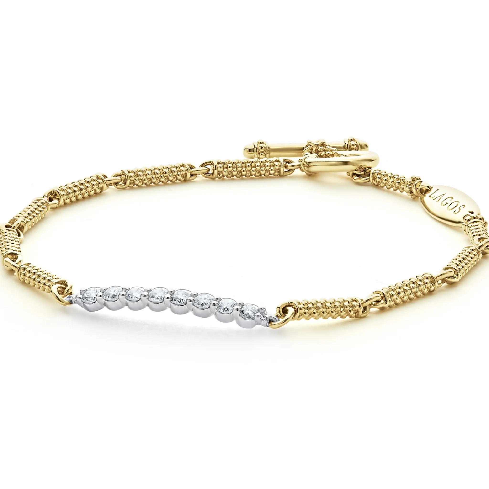 Cheap LAGOS 18K Gold Superfine Diamond Bracelet
