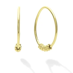 Clearance LAGOS 18K Gold Superfine Hoop Earrings