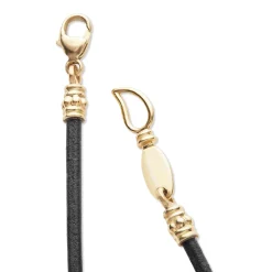 New LAGOS 18K Gold Triple Black Pearl Necklace