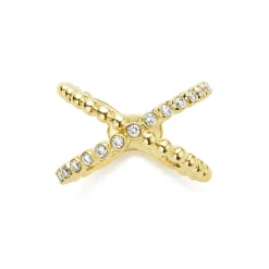 Online LAGOS 18K Gold X Diamond Ring