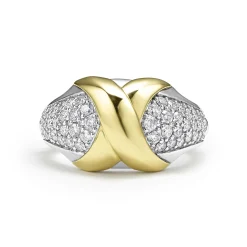Cheap LAGOS 18K Gold X Diamond Ring