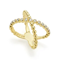 Best LAGOS 18K Gold X Diamond Ring