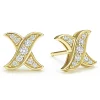 Store LAGOS 18K Gold X Diamond Stud Earrings