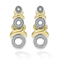 Cheap LAGOS 18K Gold Xo Diamond Drop Earrings