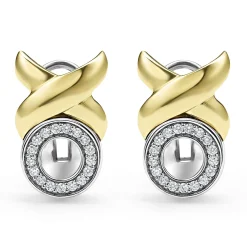 Online LAGOS 18K Gold Xo Diamond Earrings