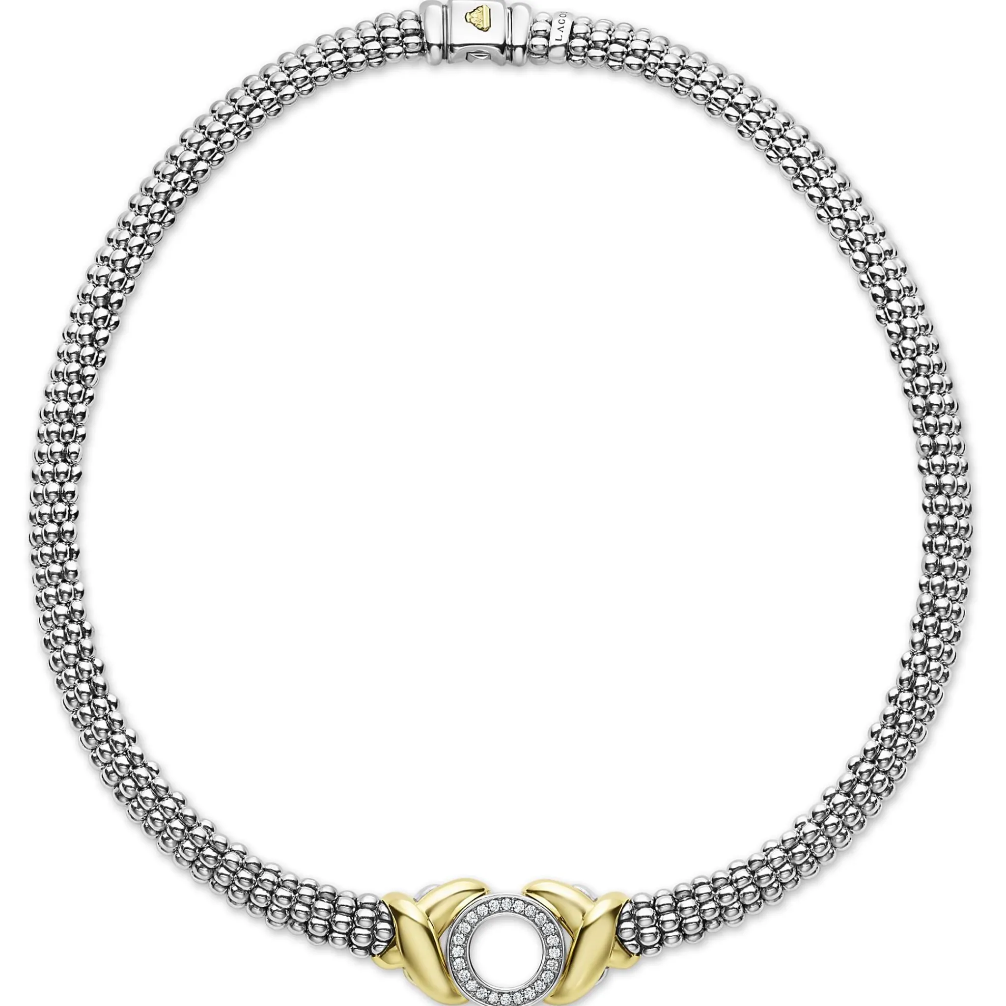 Discount LAGOS 18K Gold Xo Diamond Necklace