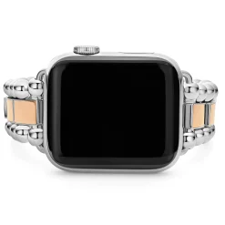 Hot LAGOS 18K Rose Gold And Stainless Steel Watch Bracelet-38-45Mm