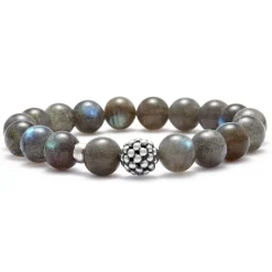 Flash Sale LAGOS Labradorite Silver Station Bead Bracelet