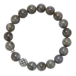 Flash Sale LAGOS Labradorite Silver Station Bead Bracelet