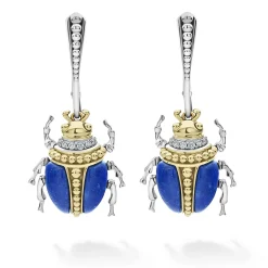 Best LAGOS Lapis Beetle Diamond Drop Earrings