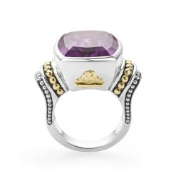 Shop LAGOS Large Amethyst Statement Ring