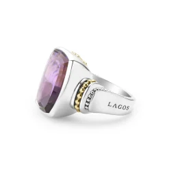 Hot LAGOS Large Amethyst Statement Ring