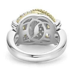 Outlet LAGOS Large Caviar Diamond Knot Ring