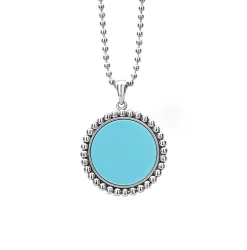 Best Sale LAGOS Large Ceramic Circle Pendant Necklace