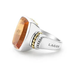 Online LAGOS Large Citrine Statement Ring