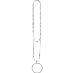 Fashion LAGOS Large Diamond Circle Pendant Necklace