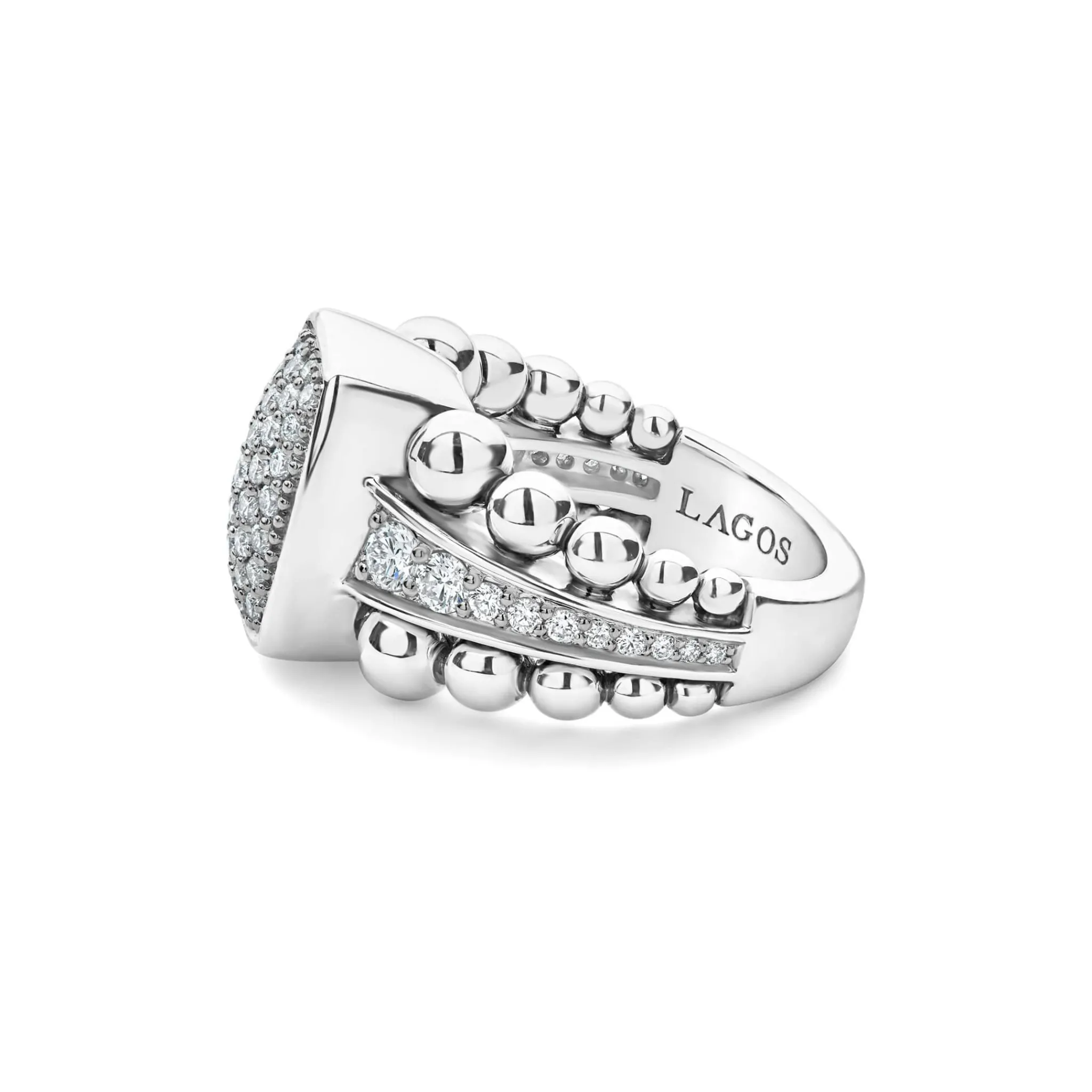 New LAGOS Large Diamond Statement Ring