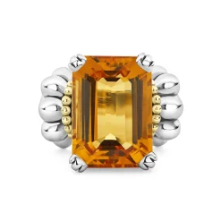Outlet LAGOS Large Emerald-Cut Citrine Ring