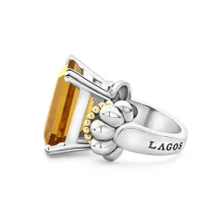 Outlet LAGOS Large Emerald-Cut Citrine Ring