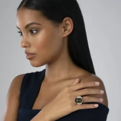 Store LAGOS Large Emerald-Cut Smokey Quartz Ring