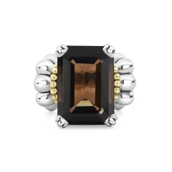 Sale LAGOS Large Emerald-Cut Smokey Quartz Ring