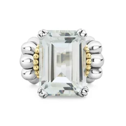Store LAGOS Large Emerald-Cut White Topaz Ring