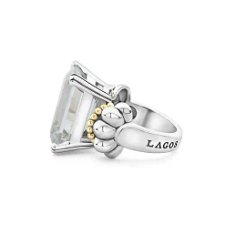 Store LAGOS Large Emerald-Cut White Topaz Ring