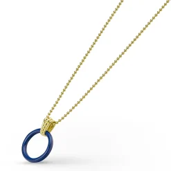 Hot LAGOS Large 18K Gold Ceramic Circle Pendant Necklace