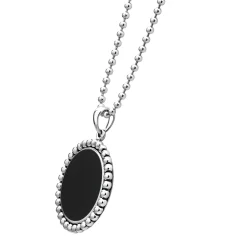 Clearance LAGOS Large Onyx Circle Pendant Necklace