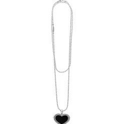 Outlet LAGOS Large Onyx Heart Pendant Necklace