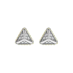 Discount LAGOS Large Pyramid Diamond Stud Earrings