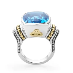 Outlet LAGOS Large Swiss Blue Topaz Statement Ring