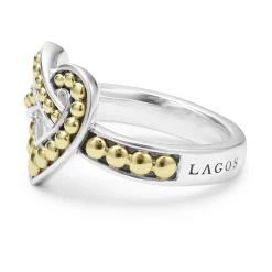 Shop LAGOS Large Two-Tone Heart Ring