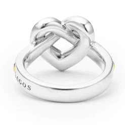 Shop LAGOS Large Two-Tone Heart Ring