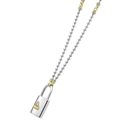 Best LAGOS Large Two-Tone Lock Necklace