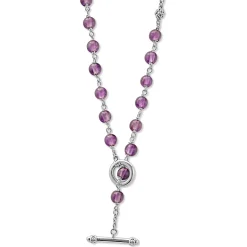 Fashion LAGOS Long Amethyst Beaded Necklace