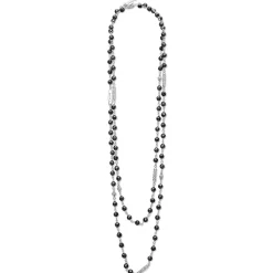 Discount LAGOS Long Black Ceramic Beaded Necklace