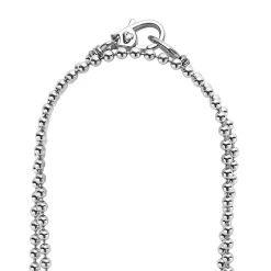 New LAGOS Long Silver Caviar Beaded Necklace