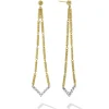 Cheap LAGOS Long Superfine Diamond Drop Earrings