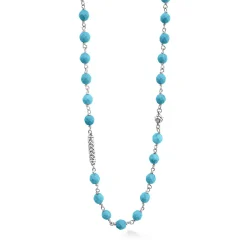 Online LAGOS Long Turquoise Beaded Necklace