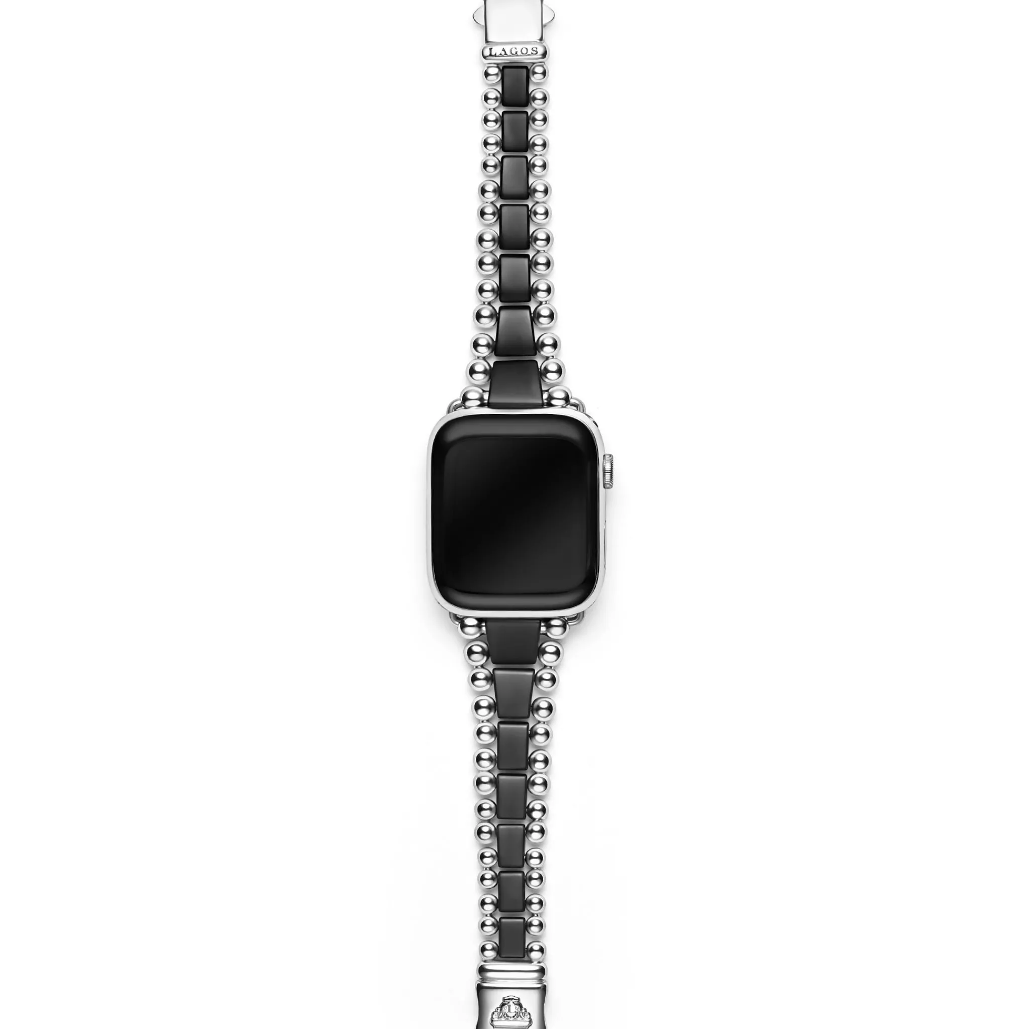 Outlet LAGOS Matte Black Ceramic And Stainless Steel Watch Bracelet-42-49Mm