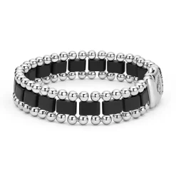 Flash Sale LAGOS Matte Black Ceramic Link Bracelet
