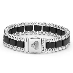 Flash Sale LAGOS Matte Black Ceramic Link Bracelet