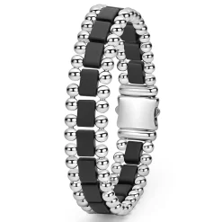Flash Sale LAGOS Matte Black Ceramic Link Bracelet