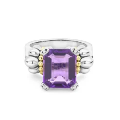 Store LAGOS Medium Emerald-Cut Amethyst Ring